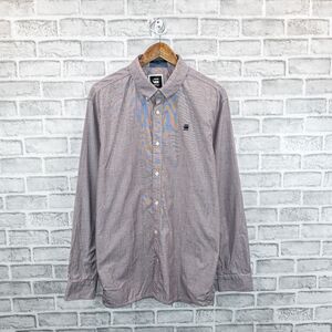 G STAR RAW Correct Button up Shirt in Heather Purple size 2XL